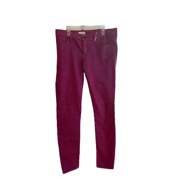 GAP 1969 Jeans Always Skinny Burgundy 28 6R Preowned - Picture 1 of 3